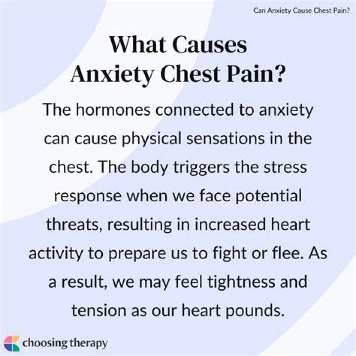 How do I know if my chest pain is anxiety?