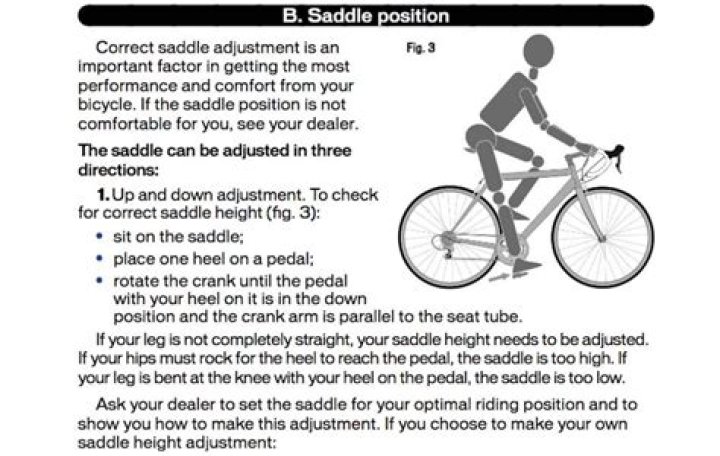 Should your feet touch the ground when on a bike?