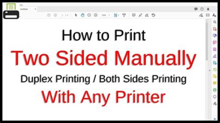 What does print on both sides mean?