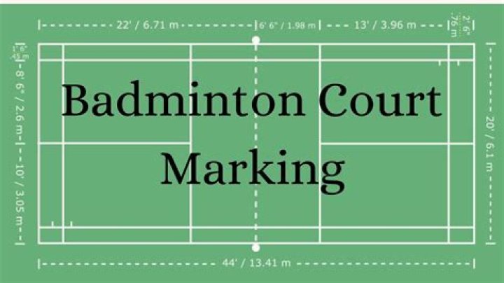 Why is badminton court marked north to south?